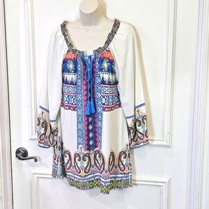 Ali Miles Multicolor Bohemian Tunic